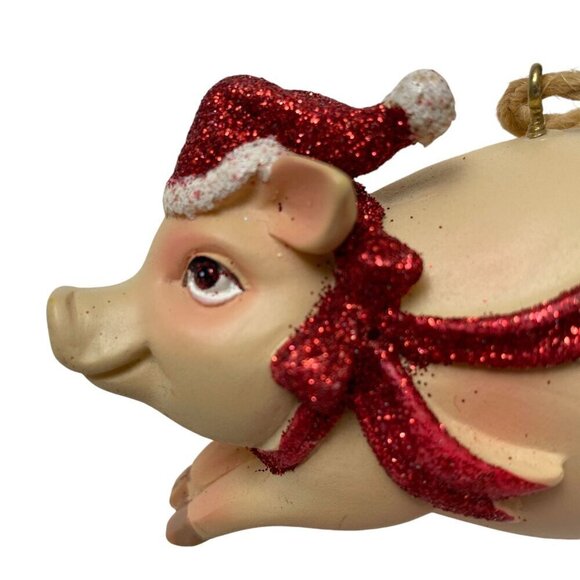 Flying Pig Christmas Ornament Holiday Decor - Picture 2 of 7